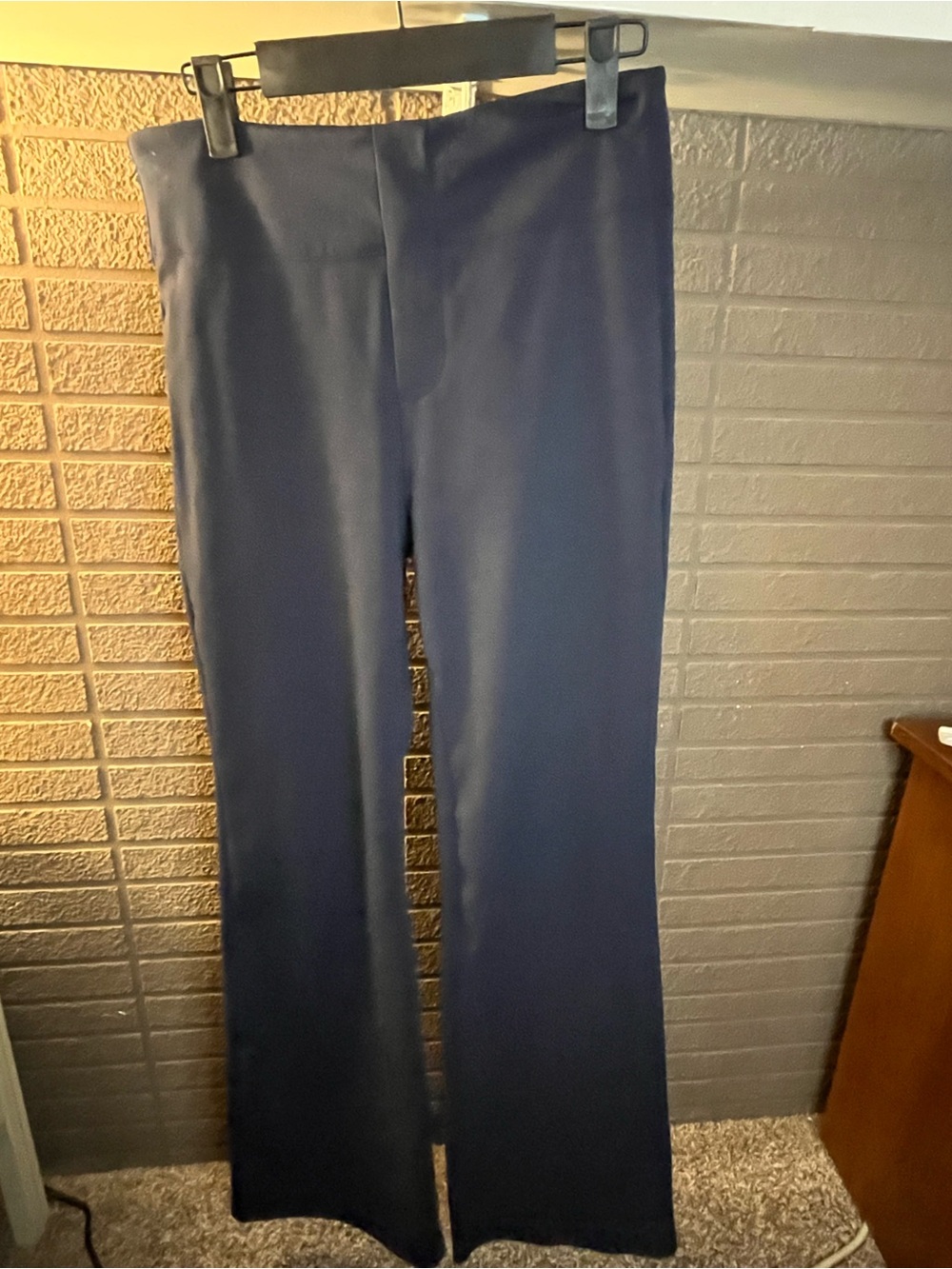 Halara Navy Wide-Leg Ponte Pants